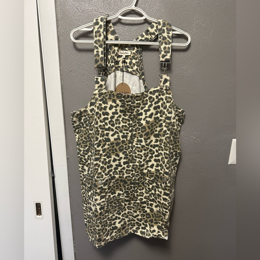 Leopard Overall Dress